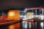 세계 최초로 초대형 선박블록 해상 탑재 (산업 외교)