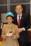 12살 소녀 은비, 반기문 사무총장 만남