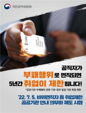 국민권익위, 부패신고자 보호·보상 강화한 ‘부패방지권익위법’ 5일부터 본격 시행